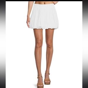 See You Monday White Mini Skirt